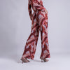 Pantalón con estampado terracota