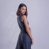 Jumpsuit de lunares con cinturón