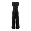 Jumpsuit de lunares con cinturón