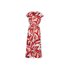 Vestido evasé de estampado botánico