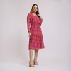 Vestido midi bugambilia