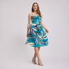 Vestido midi escote corazón