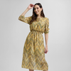 Vestido estampado cálido