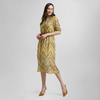 Vestido estampado cálido