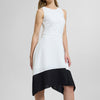 Vestido midi asimétrico