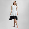 Vestido midi asimétrico