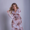 Vestido con estampado botánico