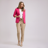 Blazer con mangas fruncidas