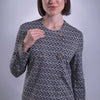 Blusa con estampado geométrico