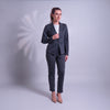 Blazer con estampado de pata de gallo