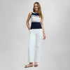 Top con cuello redondo Knit