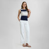 Top con cuello redondo Knit