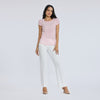 Blusa palo de rosa manga corta