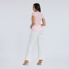 Blusa palo de rosa manga corta