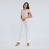 Blusa palo de rosa manga corta