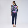 Blusa estilo capa con print floral