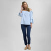 Blusa de rayas manga tres cuartos
