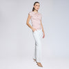 Blusa de cuello scoop con cut-out