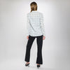 Camisa amplia con estampado tipo windowpane