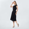 Vestido midi satinado