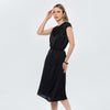 Vestido midi satinado