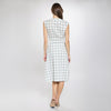 Vestido largo con estampado tipo windowpane