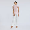 Blusa palo de rosa sin manga