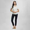 Blusa de lino manga corta