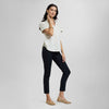 Blusa de lino manga corta