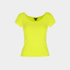 Top cuello redondo manga corta