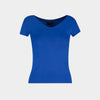 Top cuello v manga corta