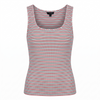 Blusa sin mangas en contraste