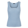 Blusa sin mangas en contraste