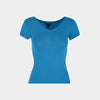 Top cuello v manga corta