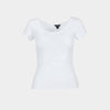 Top cuello redondo manga corta
