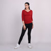 Top con escote drapeado
