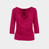 Top con escote drapeado