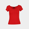 Top cuello redondo manga corta